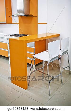 Interiors of a kitchen View Large Photo Image Stock Image - Interiors of a kitchen. Fotosearch