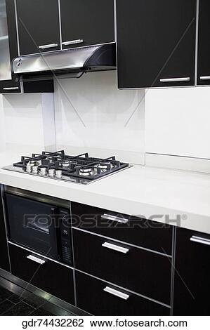 Interiors of a kitchen View Large Photo Image Stock Image - Interiors of a kitchen. Fotosearch
