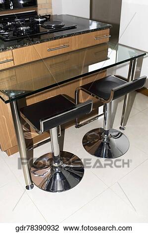 Stock Image - Interiors of a kitchen. Fotosearch