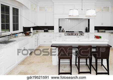 Interiors of a kitchen View Large Photo Image Stock Image - Interiors of a kitchen. Fotosearch