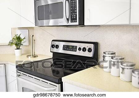 Interiors of a kitchen View Large Photo Image Stock Image - Interiors of a kitchen. Fotosearch