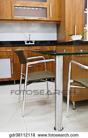 Interiors of a kitchen View Large Photo Image Stock Photo - Interiors of a kitchen. Fotosearch