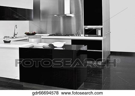 Interiors of a kitchen View Large Photo Image Stock Photo - Interiors of a kitchen. Fotosearch