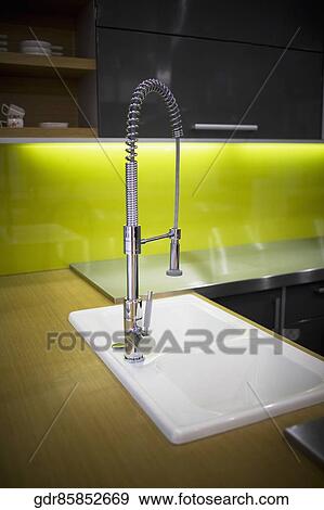 Stock Photo - Interiors of a kitchen. Fotosearch