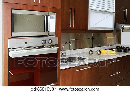 Interiors of a kitchen View Large Photo Image Stock Photo - Interiors of a kitchen. Fotosearch