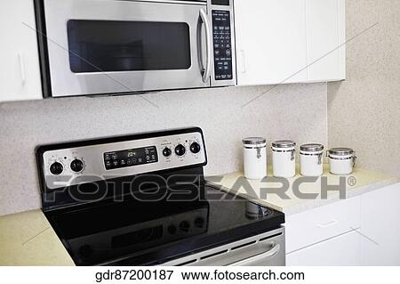 Interiors of a kitchen View Large Photo Image Stock Photo - Interiors of a kitchen. Fotosearch