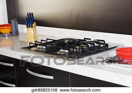 Interiors of a kitchen View Large Photo Image Stock Photo - Interiors of a kitchen. Fotosearch