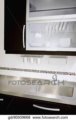 Interiors of a kitchen View Large Photo Image Stock Photo - Interiors of a kitchen. Fotosearch