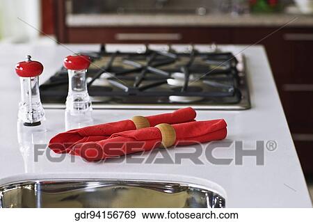 Interiors of a kitchen View Large Photo Image Stock Photo - Interiors of a kitchen. Fotosearch