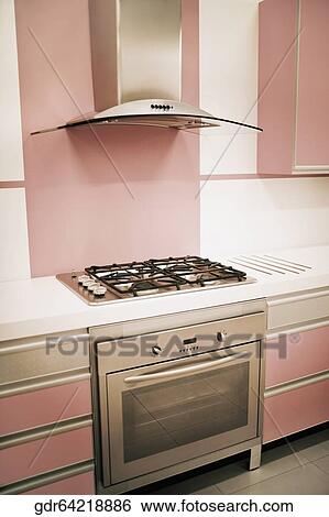 Stock Photograph - Interiors of a kitchen. Fotosearch