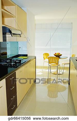 Interiors of a kitchen View Large Photo Image Stock Photograph - Interiors of a kitchen. Fotosearch