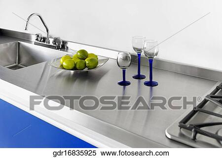Interiors of a kitchen View Large Photo Image Stock Photography - Interiors of a kitchen. Fotosearch