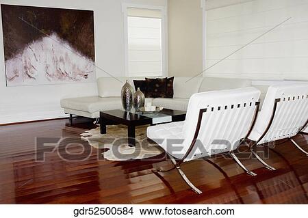 Picture - Interiors of a living room. Fotosearch