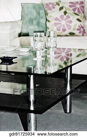 Picture - Interiors of a living room. Fotosearch