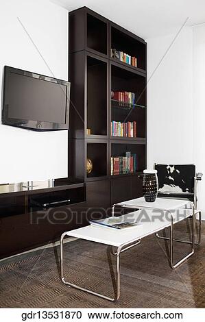 Interiors of a living room View Large Photo Image Stock Image - Interiors of a living room. Fotosearch