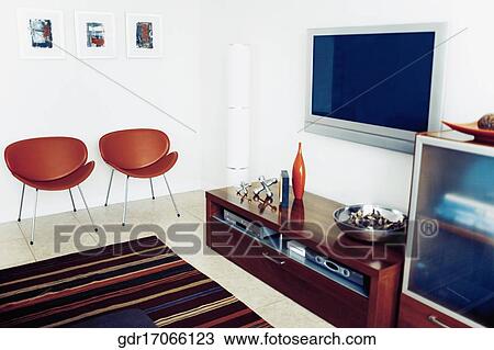 Interiors of a living room View Large Photo Image Stock Image - Interiors of a living room. Fotosearch