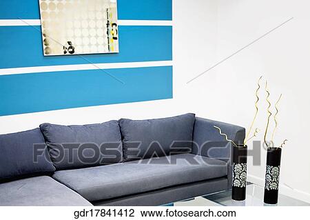 Interiors of a living room View Large Photo Image Stock Image - Interiors of a living room. Fotosearch