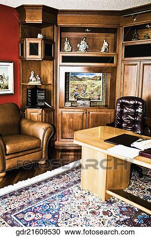 Stock Image - Interiors of a living room. Fotosearch
