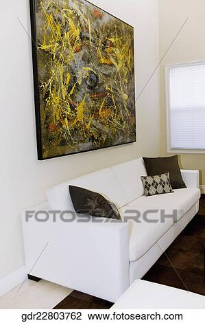 Interiors of a living room View Large Photo Image Stock Image - Interiors of a living room. Fotosearch