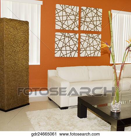 Interiors of a living room View Large Photo Image Stock Image - Interiors of a living room. Fotosearch