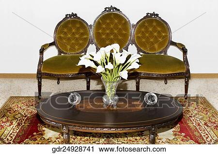 Interiors of a living room View Large Photo Image Stock Image - Interiors of a living room. Fotosearch