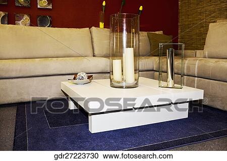 Stock Image - Interiors of a living room. Fotosearch