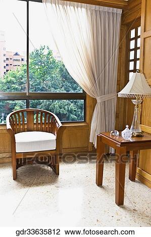 Stock Image - Interiors of a living room. Fotosearch