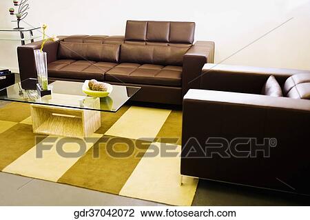 Interiors of a living room View Large Photo Image Stock Image - Interiors of a living room. Fotosearch