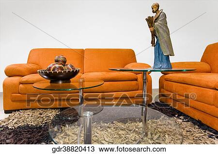 Stock Image - Interiors of a living room. Fotosearch