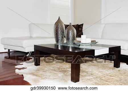 Stock Image - Interiors of a living room. Fotosearch