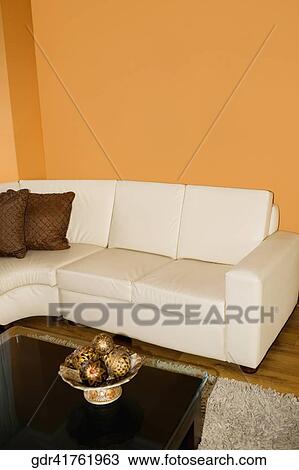Stock Image - Interiors of a living room. Fotosearch