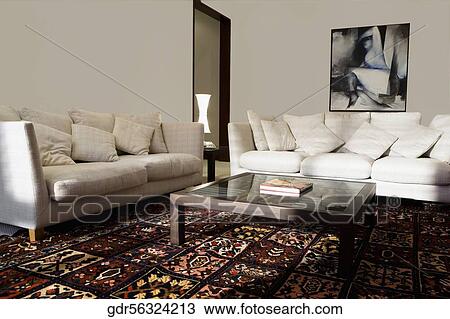 Interiors of a living room View Large Photo Image Stock Image - Interiors of a living room. Fotosearch