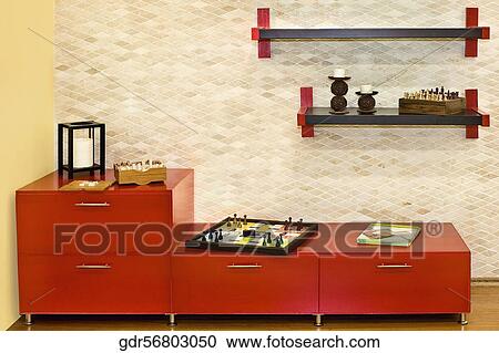Stock Image - Interiors of a living room. Fotosearch