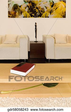 Interiors of a living room View Large Photo Image Stock Image - Interiors of a living room. Fotosearch