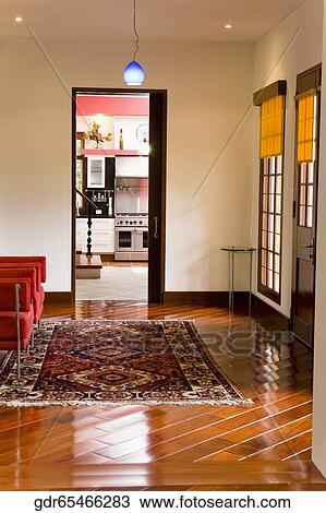 Stock Image - Interiors of a living room. Fotosearch