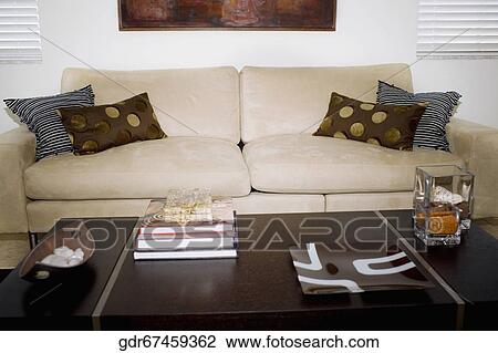 Interiors of a living room View Large Photo Image Stock Image - Interiors of a living room. Fotosearch