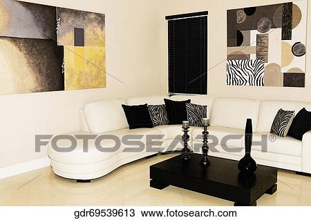 Interiors of a living room View Large Photo Image Stock Image - Interiors of a living room. Fotosearch