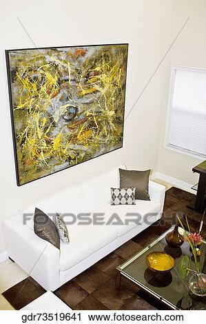 Interiors of a living room View Large Photo Image Stock Image - Interiors of a living room. Fotosearch