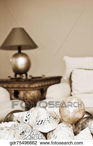 Stock Image - Interiors of a living room. Fotosearch