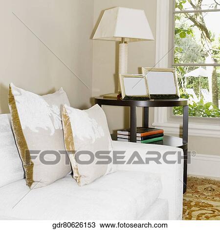 Stock Image - Interiors of a living room. Fotosearch