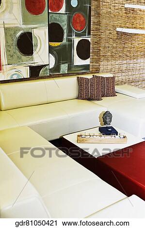 Interiors of a living room View Large Photo Image Stock Image - Interiors of a living room. Fotosearch