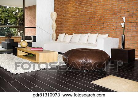 Interiors of a living room View Large Photo Image Stock Image - Interiors of a living room. Fotosearch