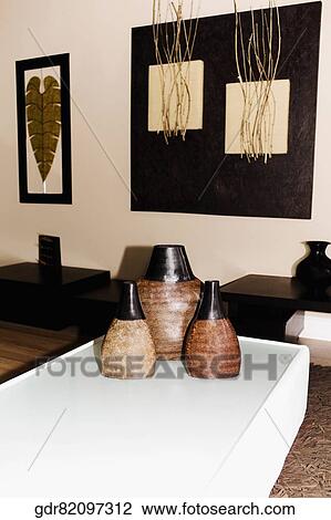 Interiors of a living room View Large Photo Image Stock Image - Interiors of a living room. Fotosearch