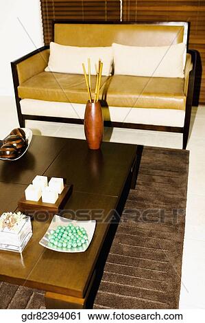 Interiors of a living room View Large Photo Image Stock Image - Interiors of a living room. Fotosearch
