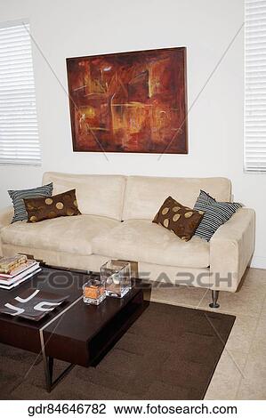 Interiors of a living room View Large Photo Image Stock Image - Interiors of a living room. Fotosearch
