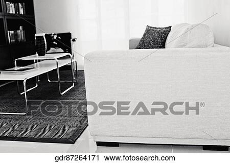 Interiors of a living room View Large Photo Image Stock Image - Interiors of a living room. Fotosearch