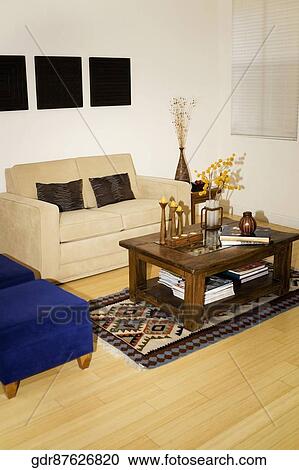 Interiors of a living room View Large Photo Image Stock Image - Interiors of a living room. Fotosearch