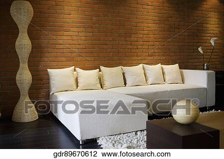 Interiors of a living room View Large Photo Image Stock Image - Interiors of a living room. Fotosearch