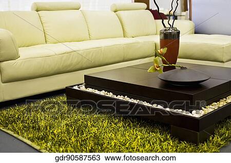 Stock Image - Interiors of a living room. Fotosearch