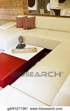 Stock Image - Interiors of a living room. Fotosearch